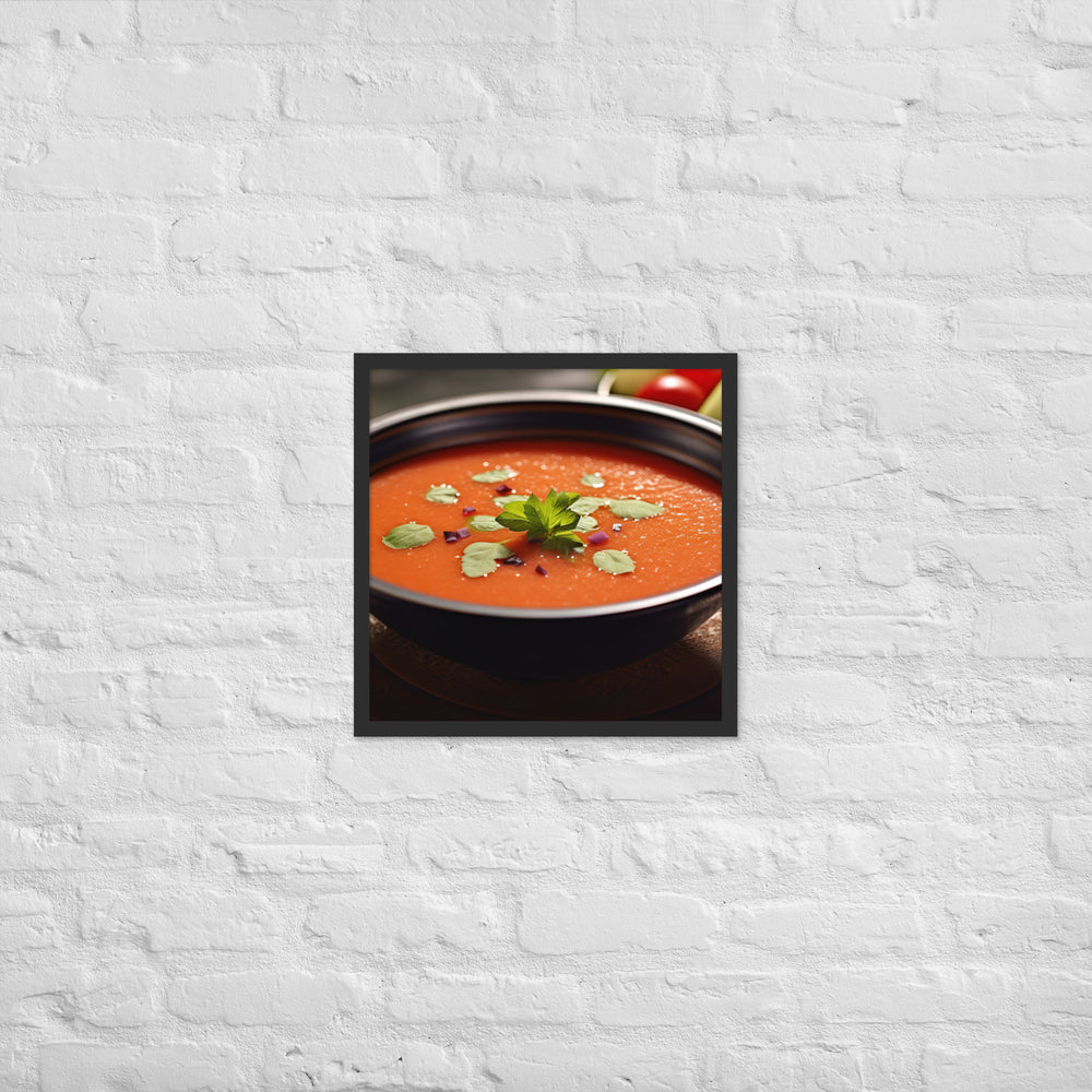 Gazpacho Framed poster 🤤 from Yumify.AI