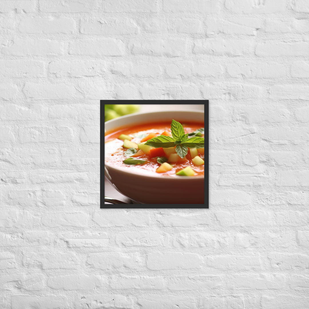 Gazpacho Framed poster 🤤 from Yumify.AI