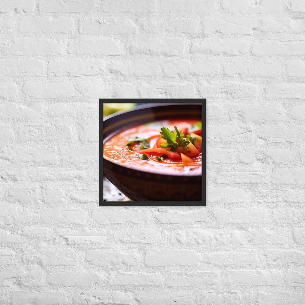 Gazpacho Framed poster 🤤 from Yumify.AI