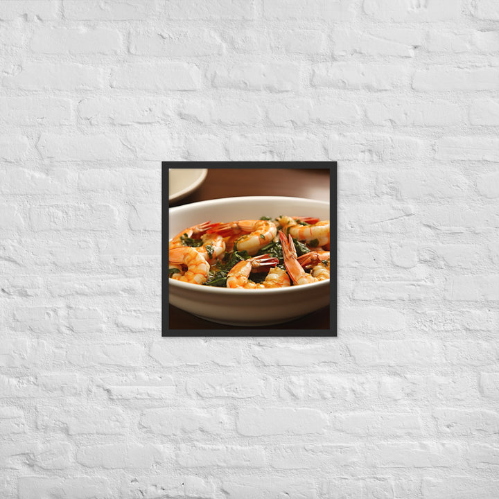 Gambas al Ajillo Framed poster 🤤 from Yumify.AI