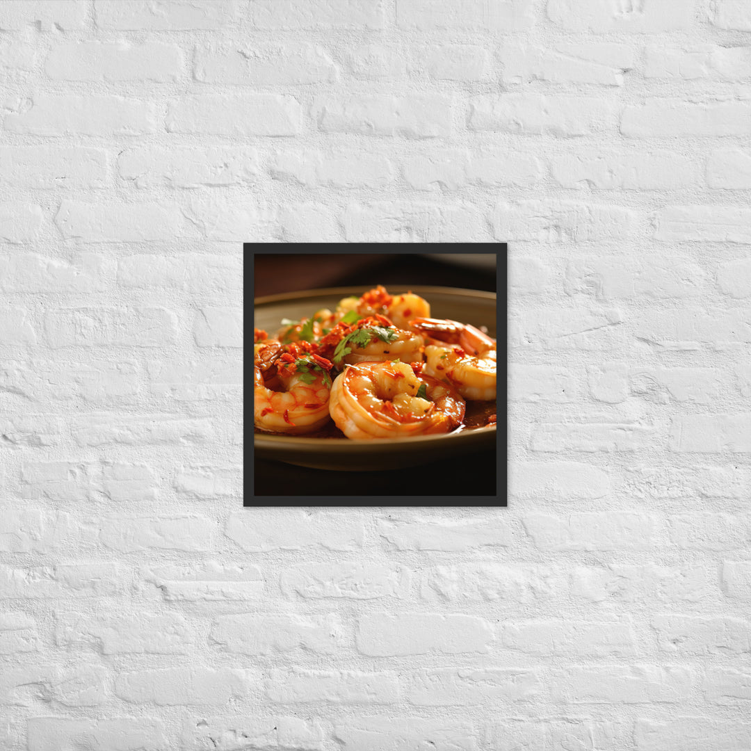 Gambas al Ajillo Framed poster 🤤 from Yumify.AI