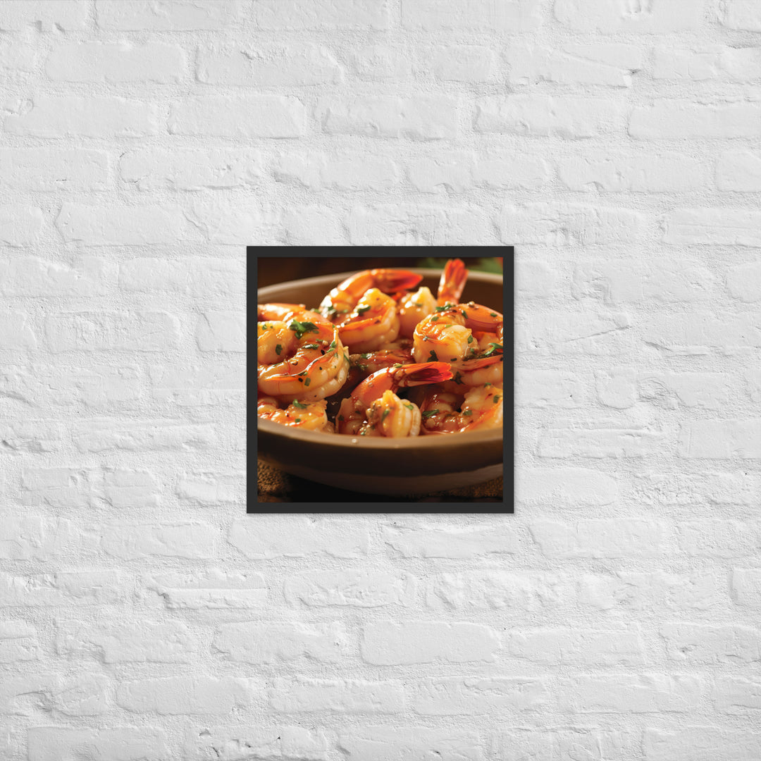 Gambas al Ajillo Framed poster 🤤 from Yumify.AI