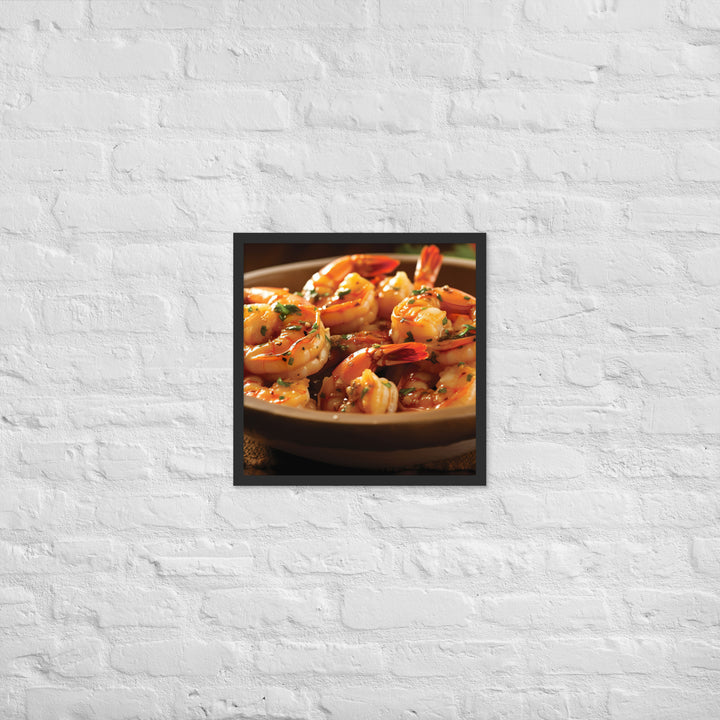 Gambas al Ajillo Framed poster 🤤 from Yumify.AI