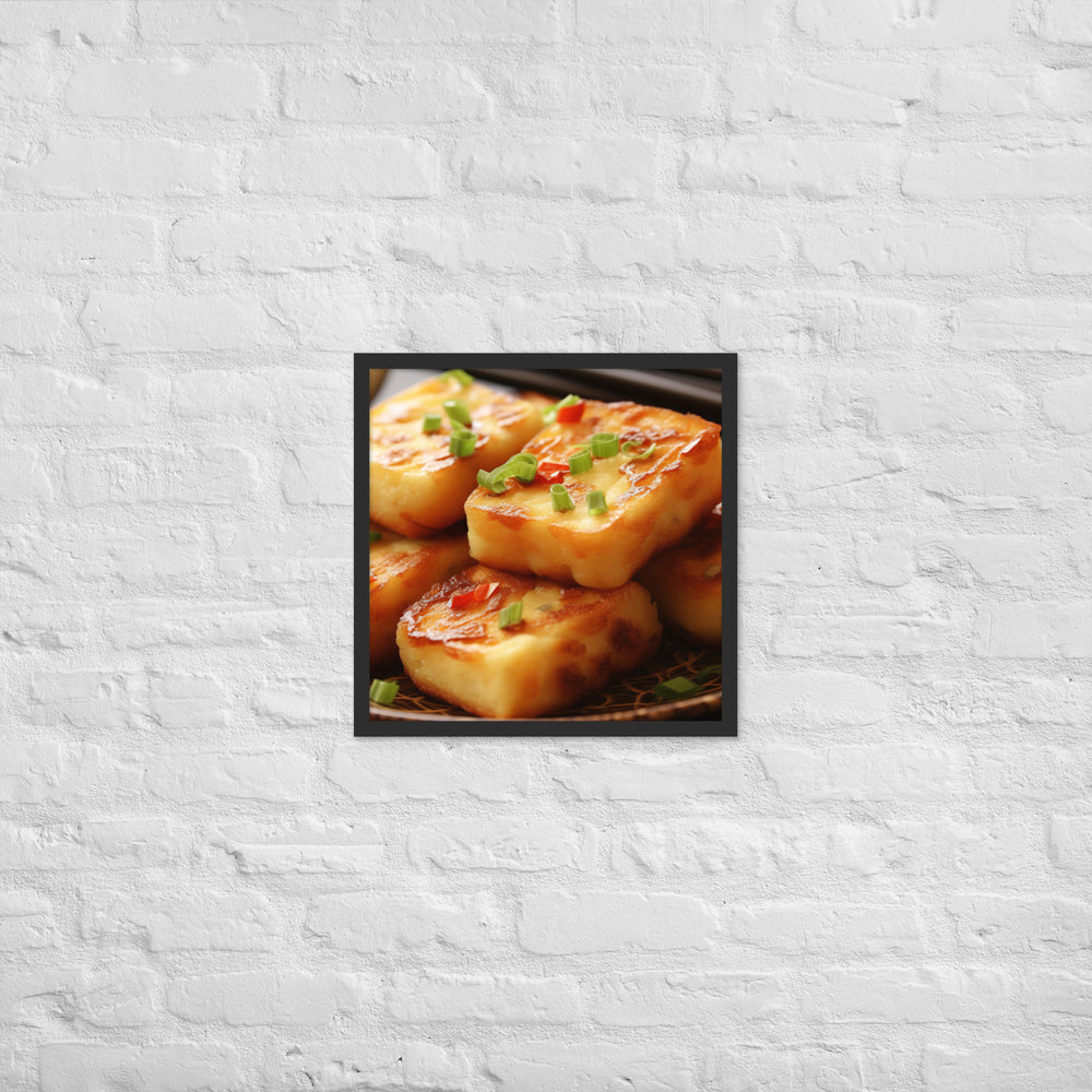 Turnip Cake Framed poster 🤤 from Yumify.AI