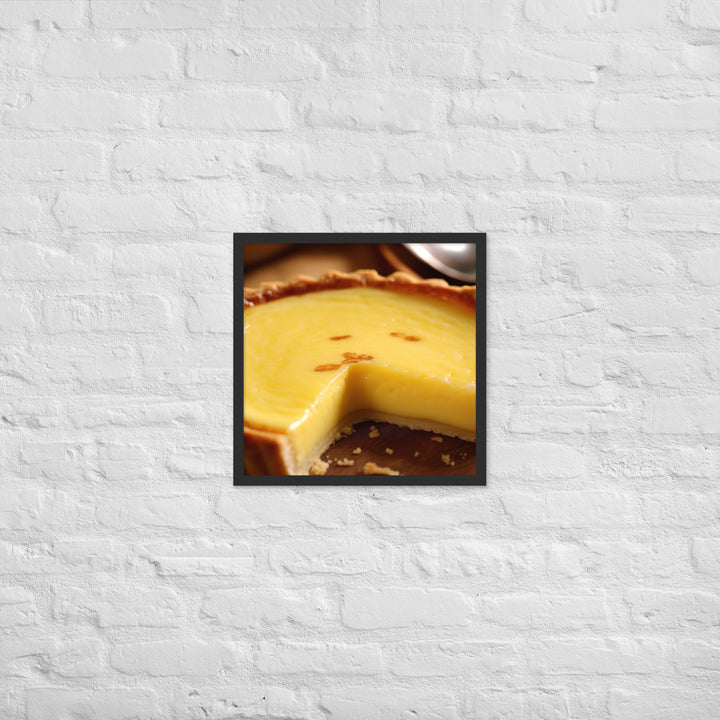 Egg Custard Tart Framed poster 🤤 from Yumify.AI