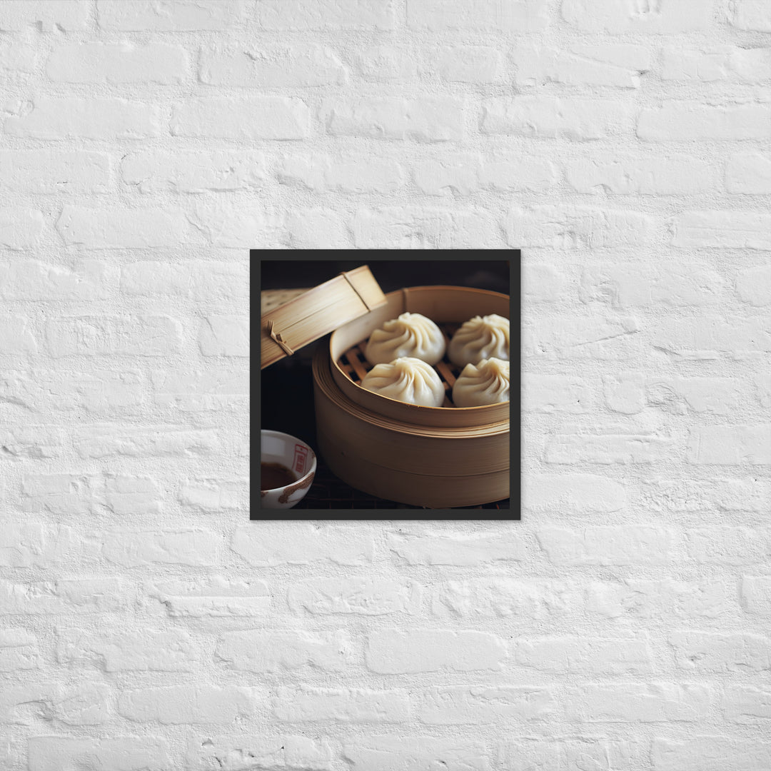 Xiaolongbao Framed poster 🤤 from Yumify.AI