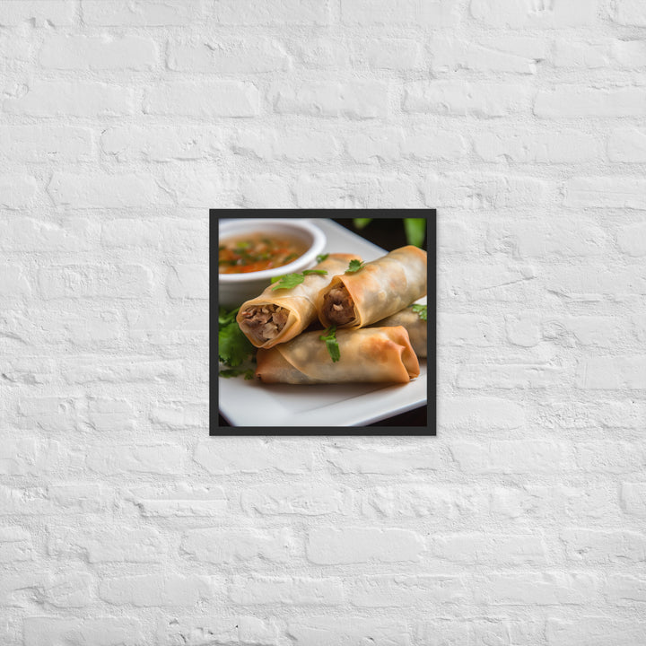 Spring Rolls Framed poster 🤤 from Yumify.AI