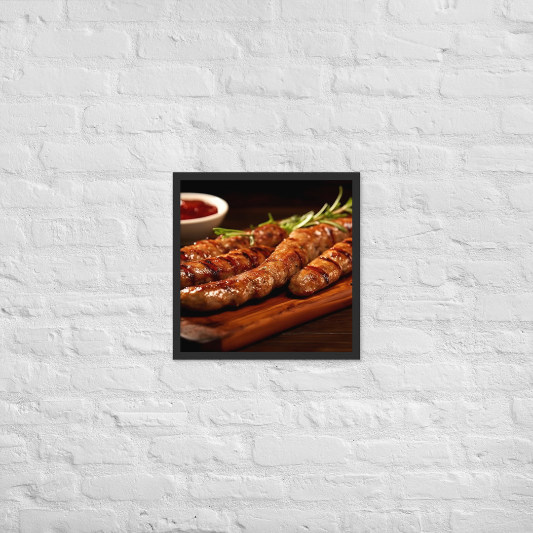 Boerewors Framed poster 🤤 from Yumify.AI