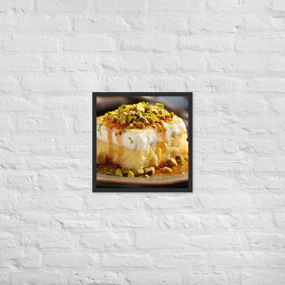 Knafeh Framed poster 🤤 from Yumify.AI