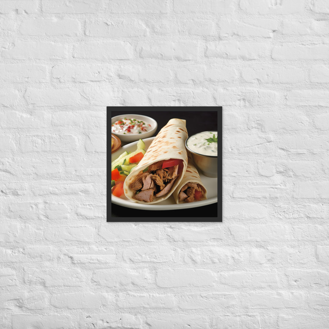 Shawarma Framed poster 🤤 from Yumify.AI