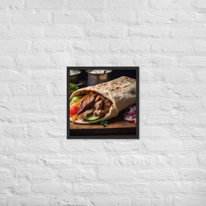 Shawarma Framed poster 🤤 from Yumify.AI