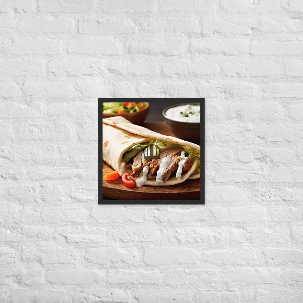 Shawarma Framed poster 🤤 from Yumify.AI
