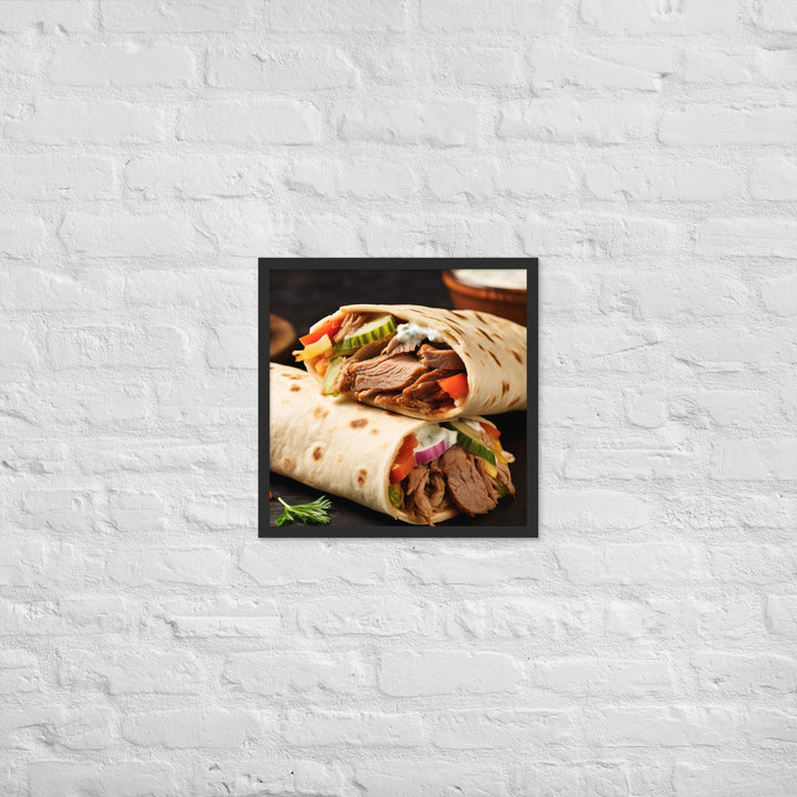 Shawarma Framed poster 🤤 from Yumify.AI