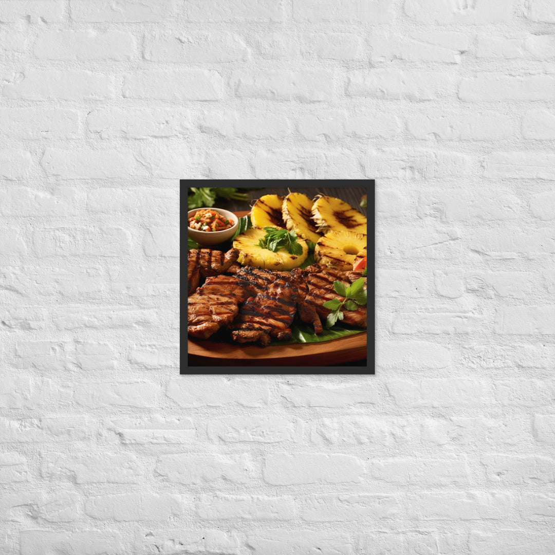 Fijian style BBQ Framed poster 🤤 from Yumify.AI