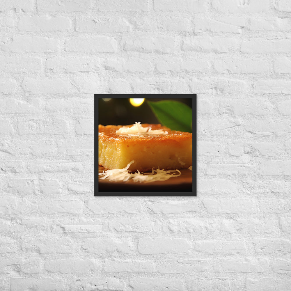 Cassava Cake Framed poster 🤤 from Yumify.AI