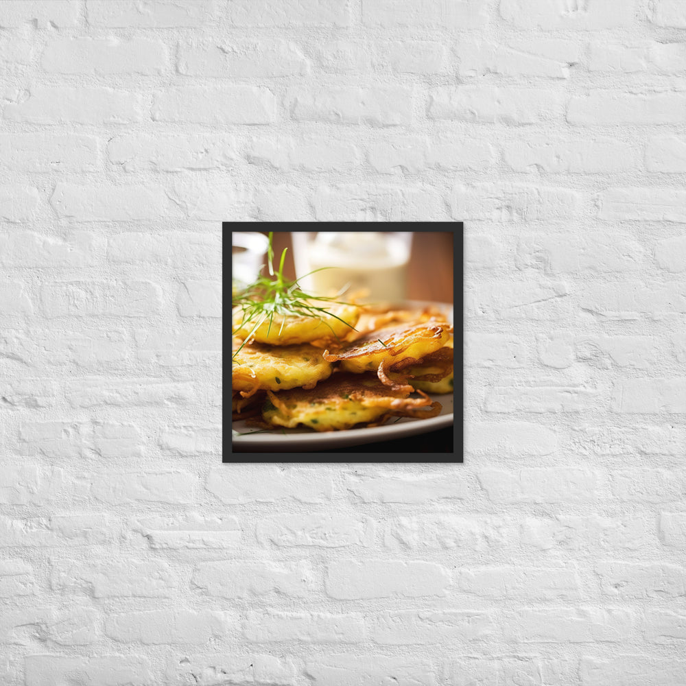 Whitebait Fritters Framed poster 🤤 from Yumify.AI