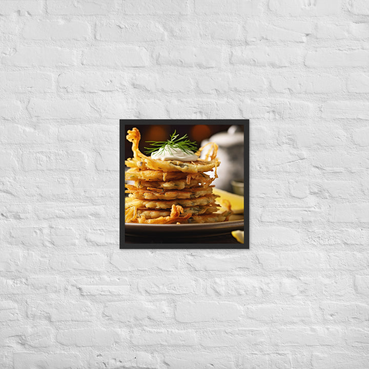 Whitebait Fritters Framed poster 🤤 from Yumify.AI