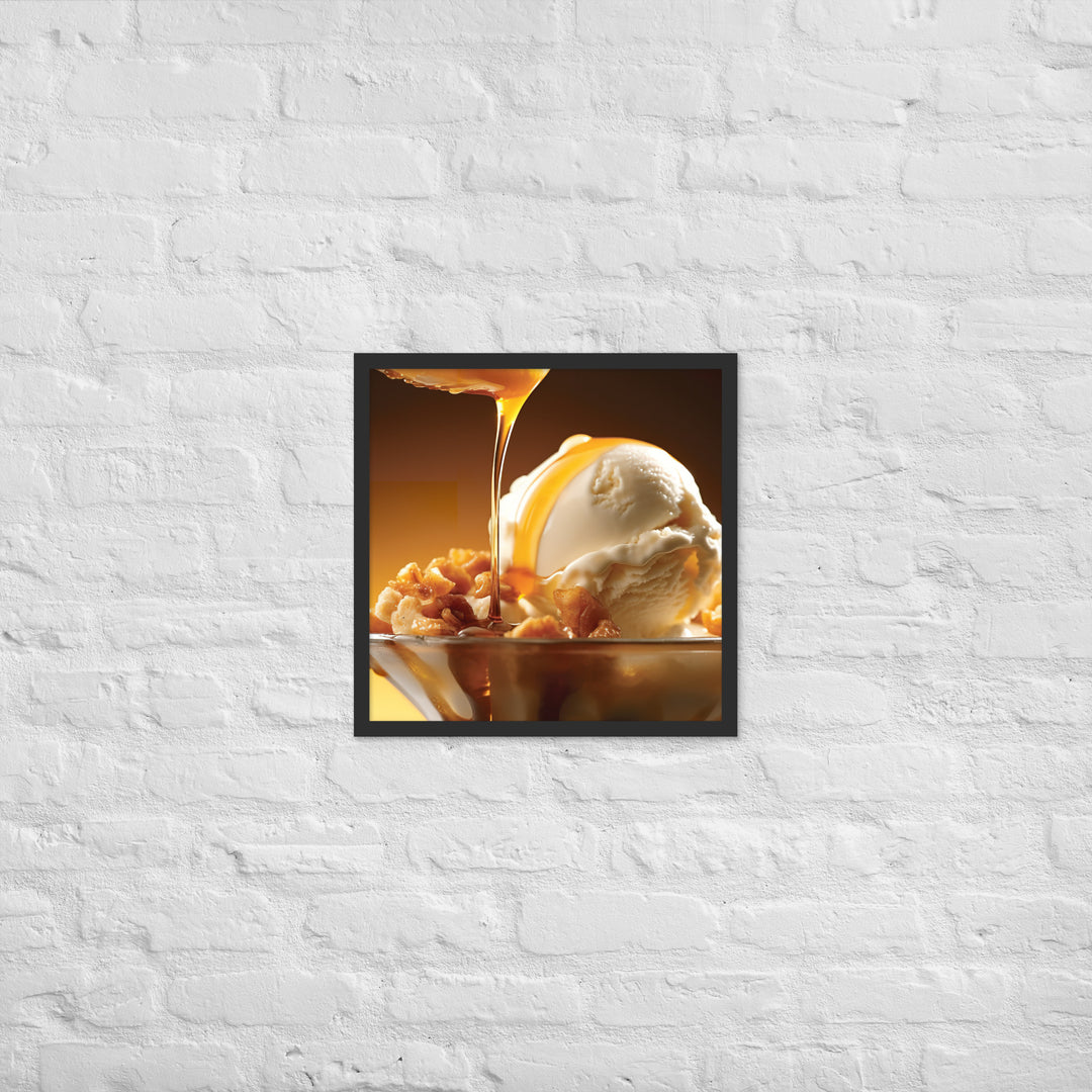 Hokey Pokey Ice Cream Framed poster 🤤 from Yumify.AI