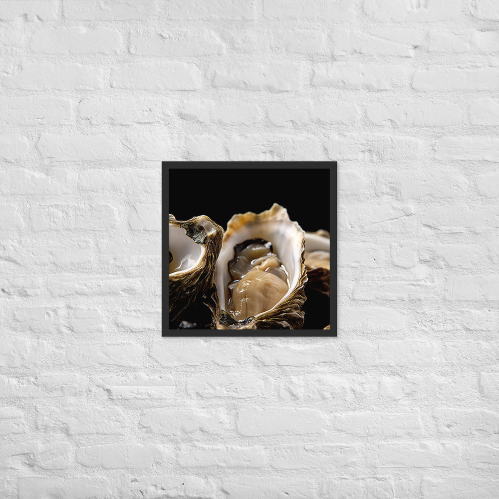 Bluff Oysters Framed poster 🤤 from Yumify.AI