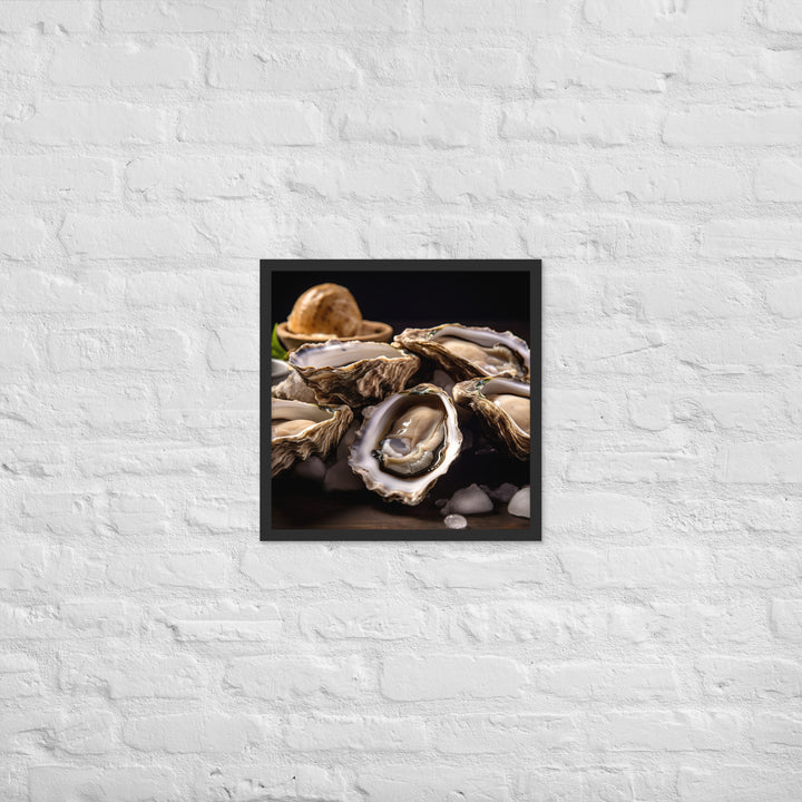 Bluff Oysters Framed poster 🤤 from Yumify.AI