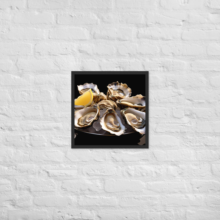 Bluff Oysters Framed poster 🤤 from Yumify.AI