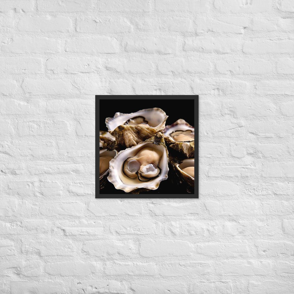 Bluff Oysters Framed poster 🤤 from Yumify.AI