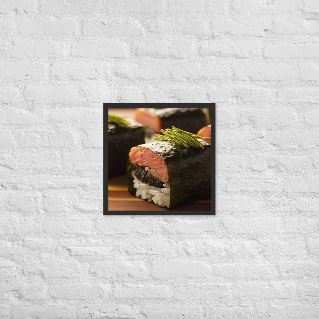 Spam Musubi Framed poster 🤤 from Yumify.AI