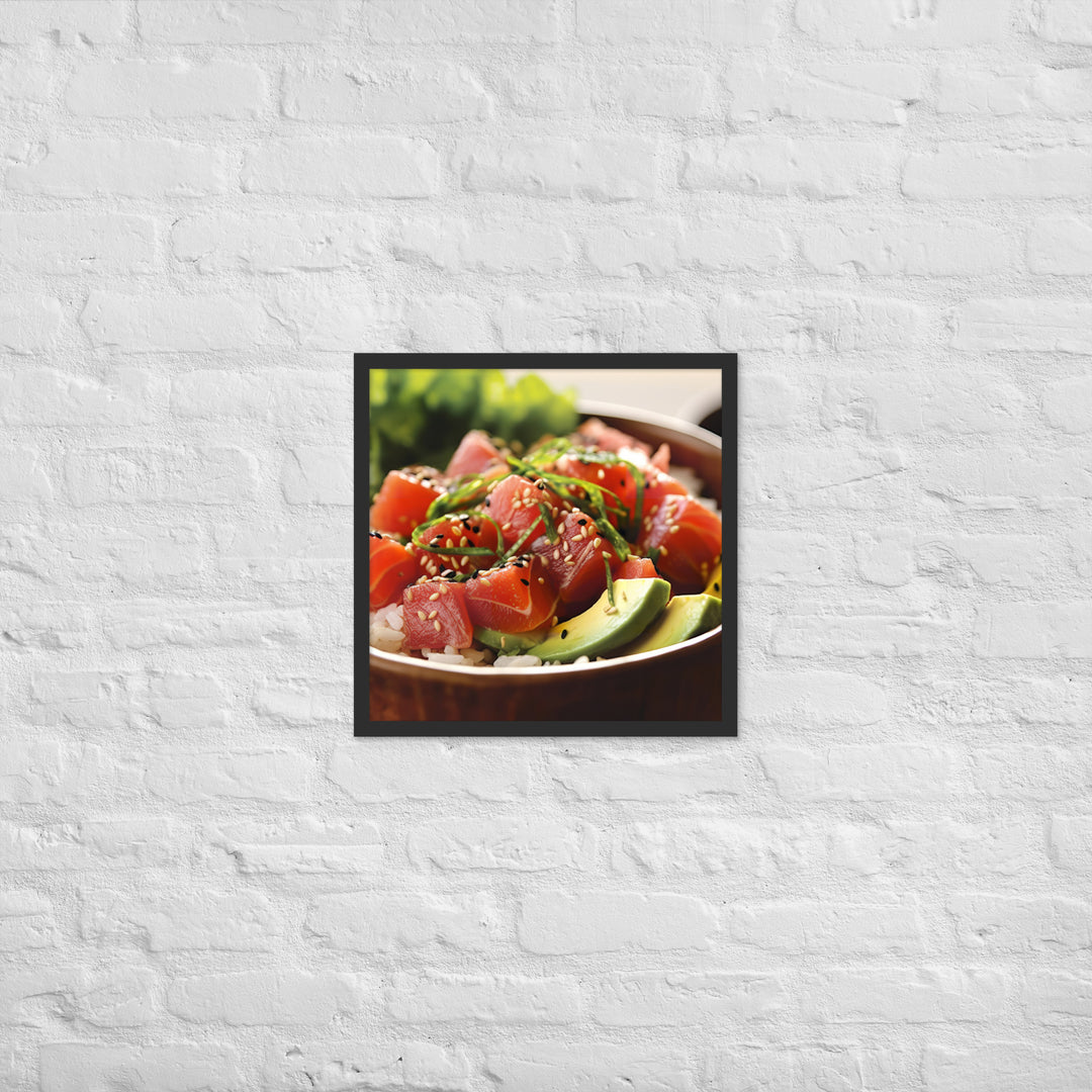 Poke Bowl Framed poster 🤤 from Yumify.AI