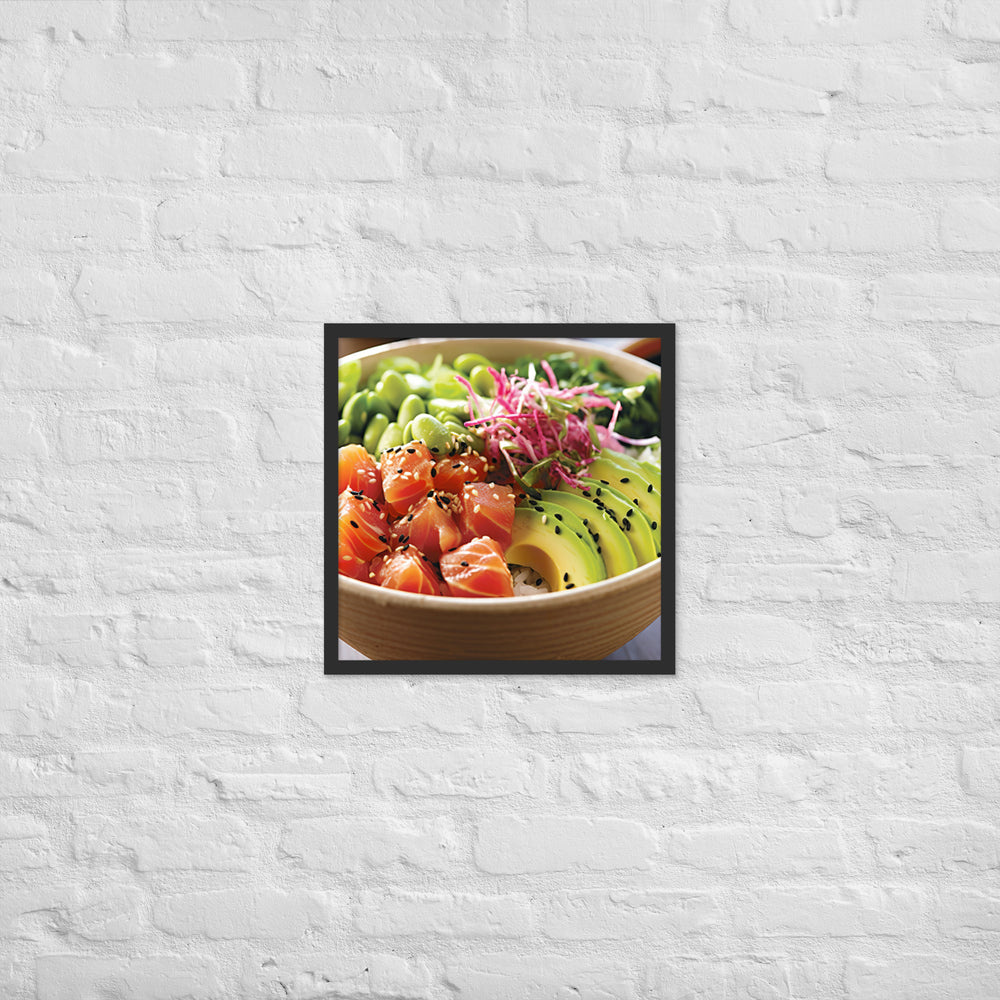 Poke Bowl Framed poster 🤤 from Yumify.AI