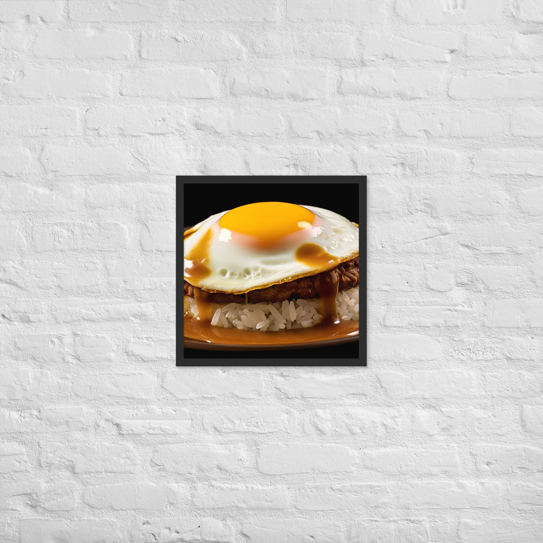 Loco Moco Framed poster 🤤 from Yumify.AI