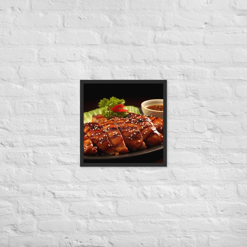 Huli Huli Chicken Framed poster 🤤 from Yumify.AI