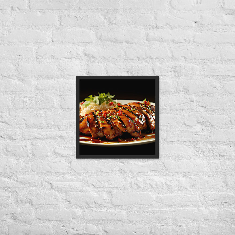 Huli Huli Chicken Framed poster 🤤 from Yumify.AI
