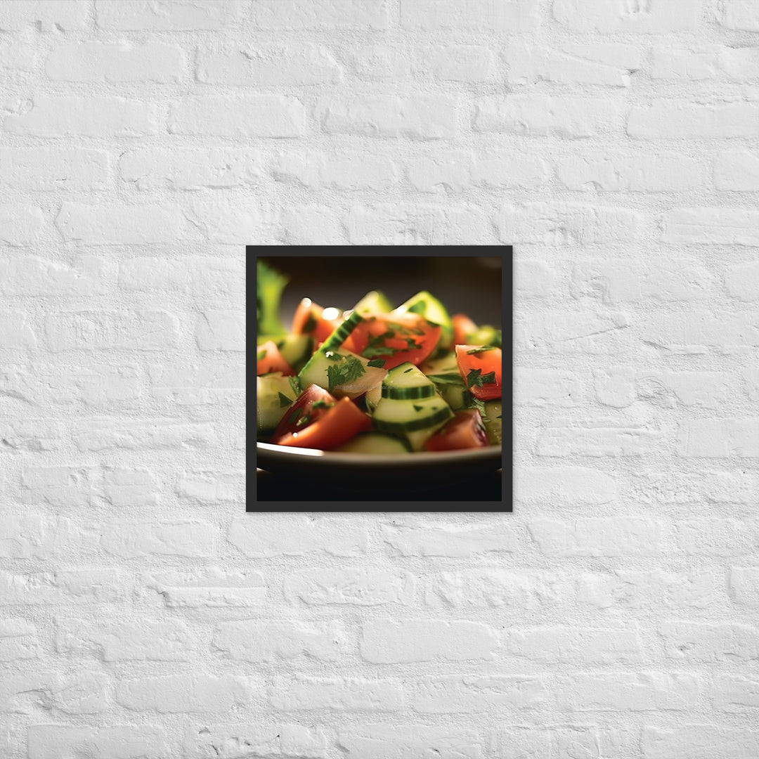 Shirazi Salad Framed poster 🤤 from Yumify.AI