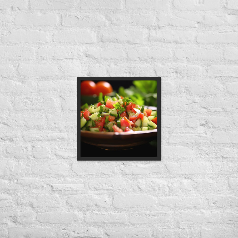 Shirazi Salad Framed poster 🤤 from Yumify.AI