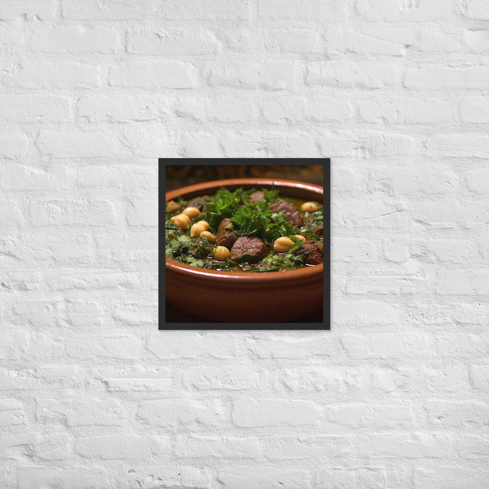 Ghormeh Sabzi Framed poster 🤤 from Yumify.AI