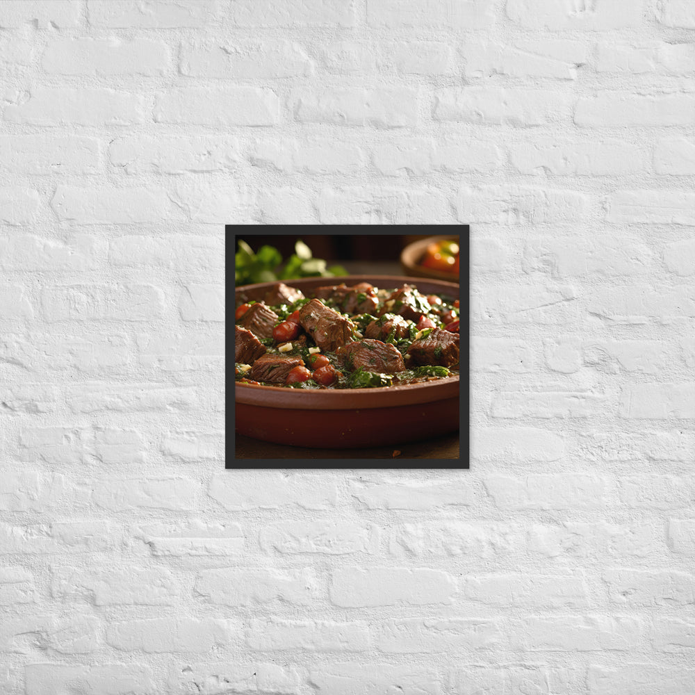 Ghormeh Sabzi Framed poster 🤤 from Yumify.AI