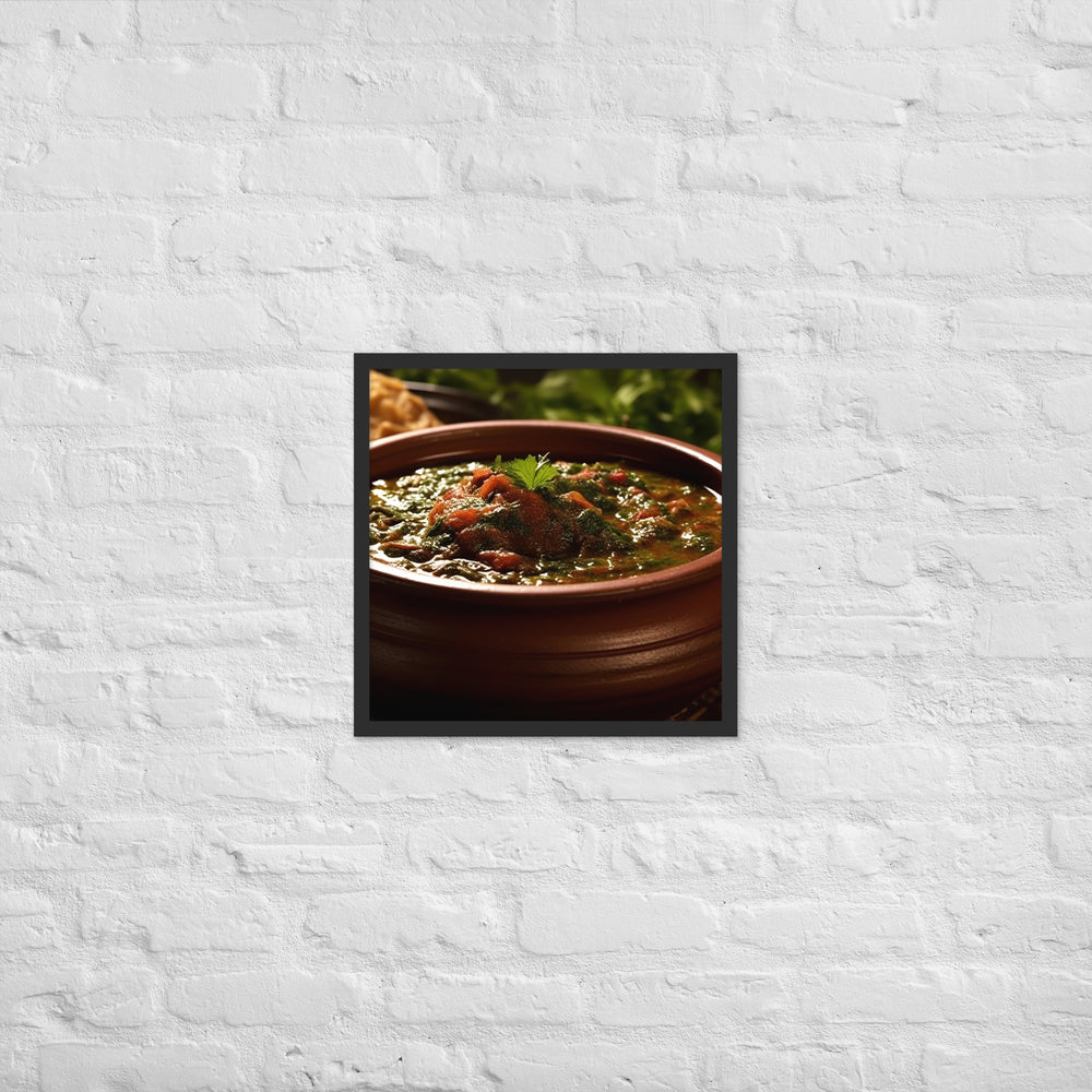 Ghormeh Sabzi Framed poster 🤤 from Yumify.AI
