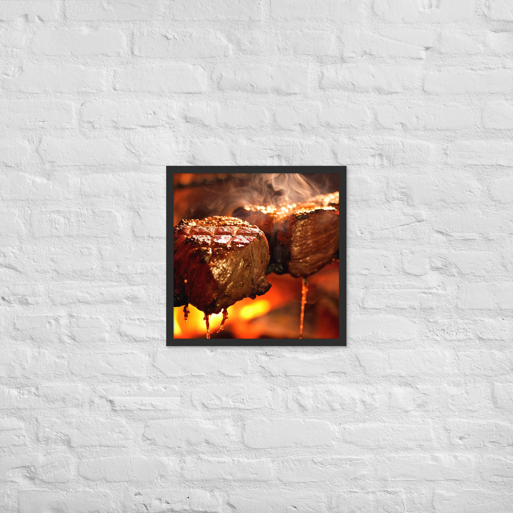 Churrasco Framed poster 🤤 from Yumify.AI