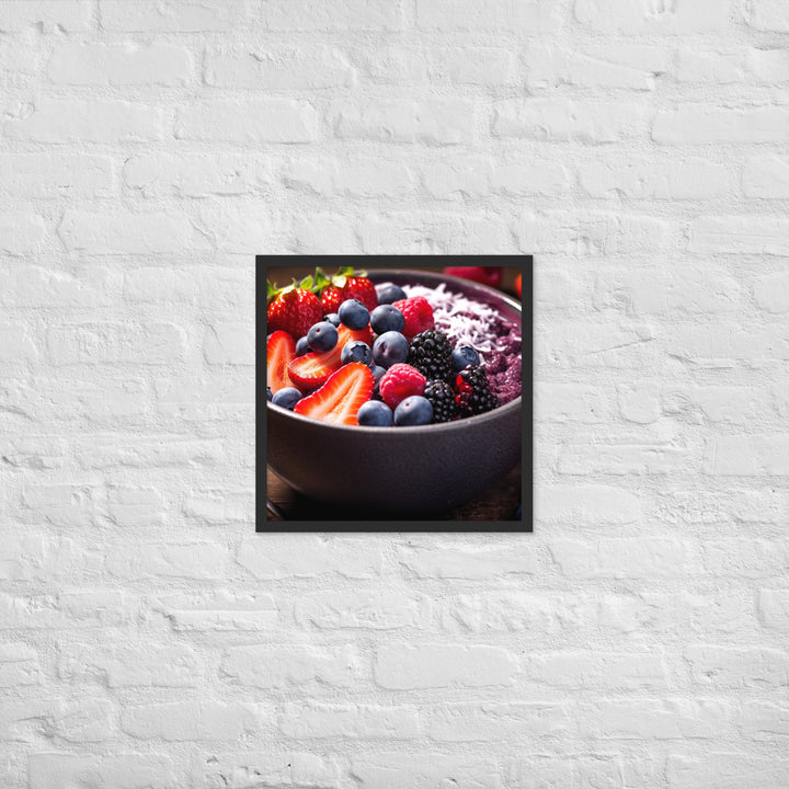 A fruit Bowl Framed poster 🤤 from Yumify.AI