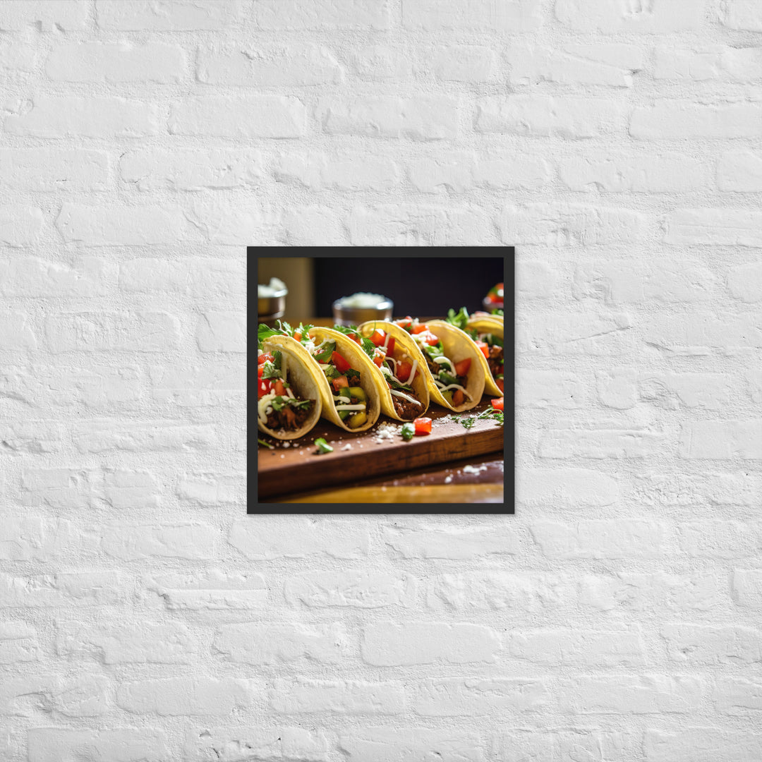 Tacos Framed poster 🤤 from Yumify.AI