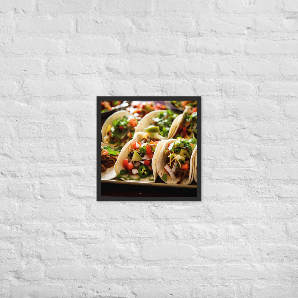 Tacos Framed poster 🤤 from Yumify.AI