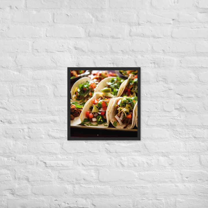 Tacos Framed poster 🤤 from Yumify.AI