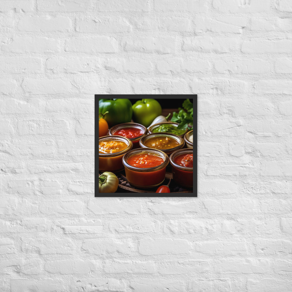Salsa Framed poster 🤤 from Yumify.AI
