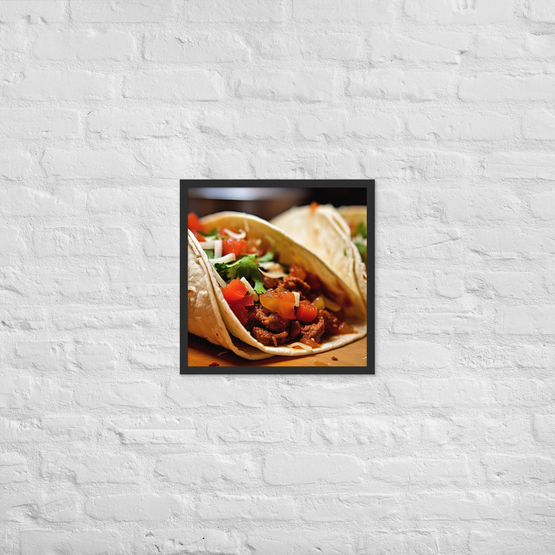 Tacos Framed poster 🤤 from Yumify.AI