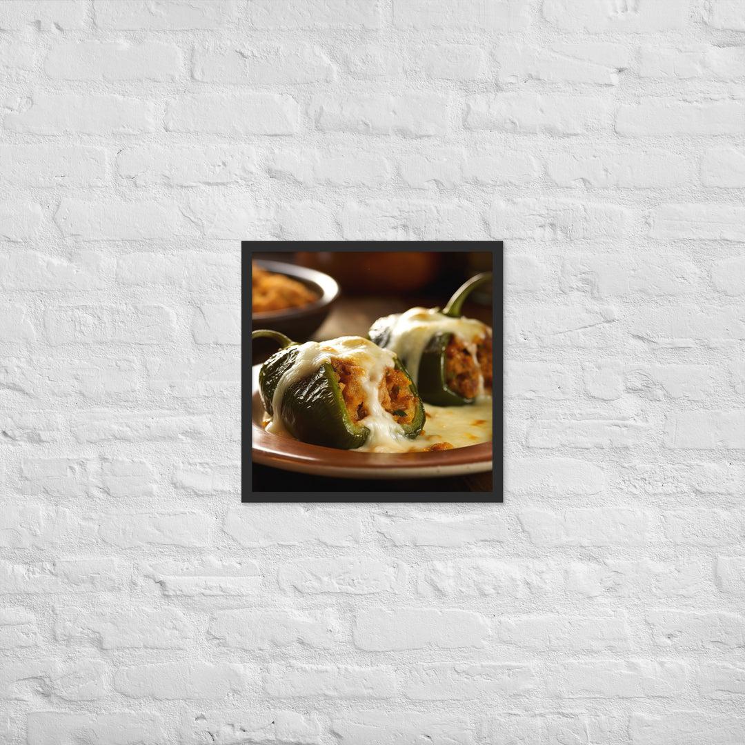 Chiles Rellenos Framed poster 🤤 from Yumify.AI