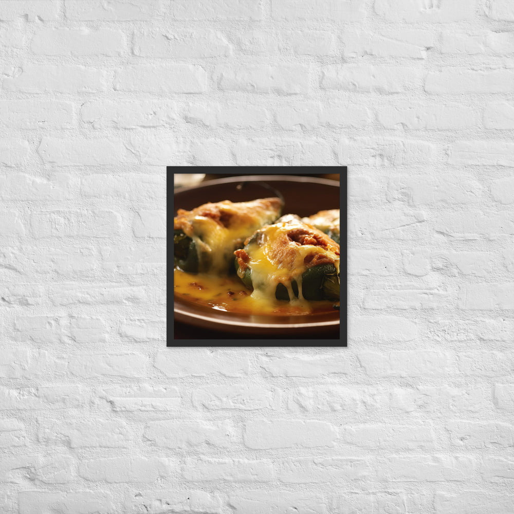 Chiles Rellenos Framed poster 🤤 from Yumify.AI