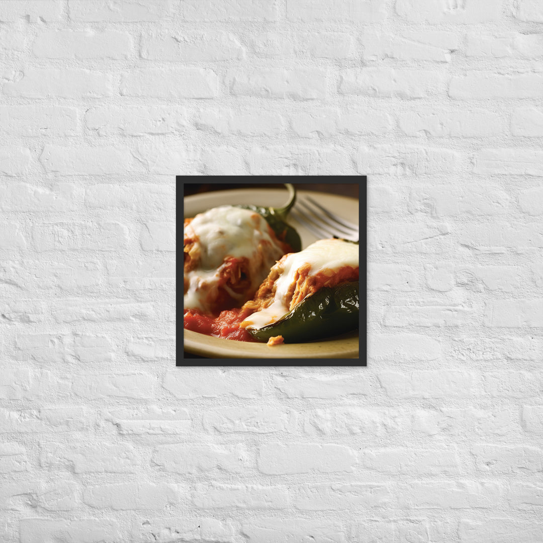 Chiles Rellenos Framed poster 🤤 from Yumify.AI