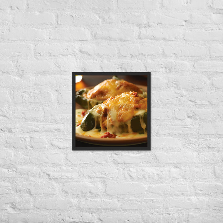 Chiles Rellenos Framed poster 🤤 from Yumify.AI