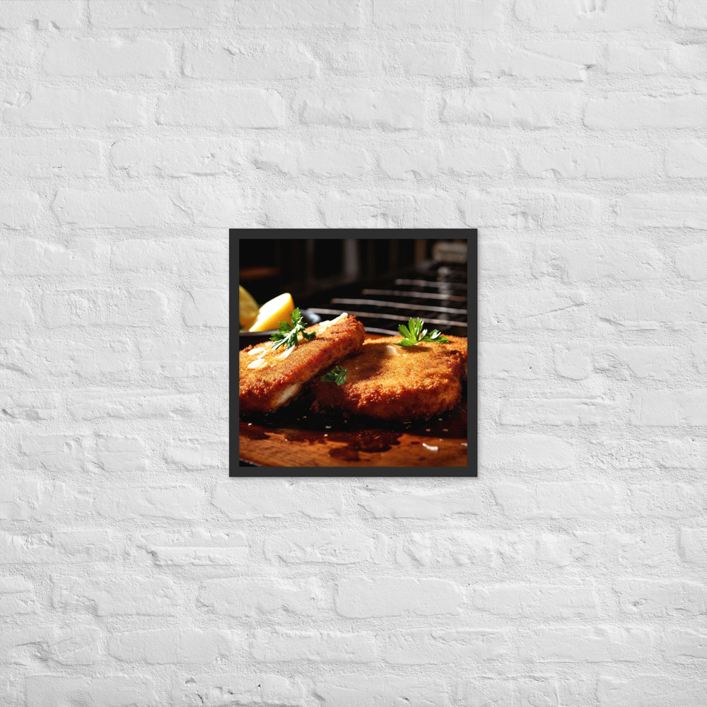 Milanesa Framed poster 🤤 from Yumify.AI