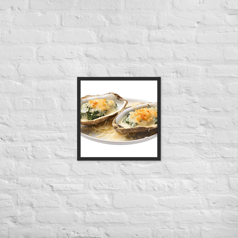 Oysters Rockefeller Framed poster 🤤 from Yumify.AI